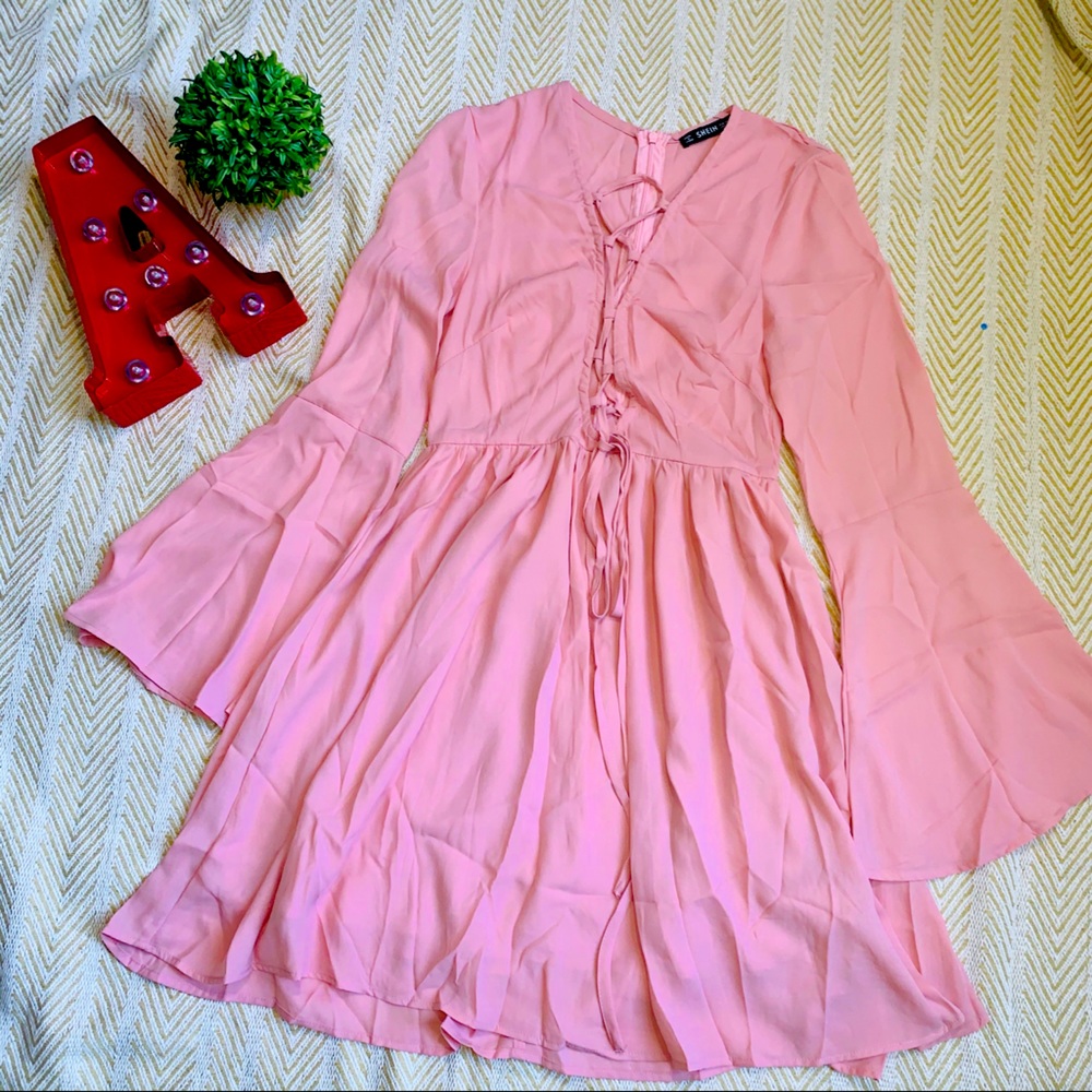Pink short dress